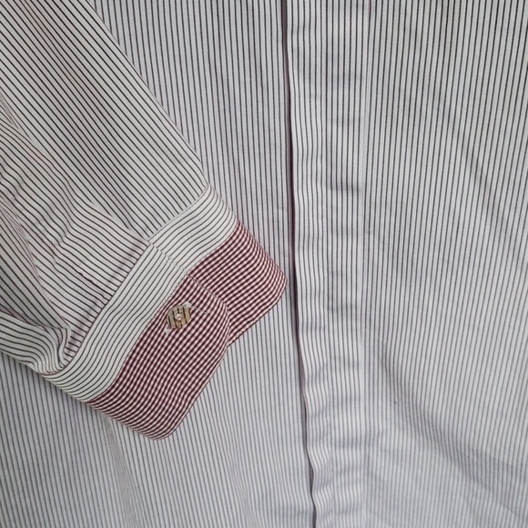 Dolce & Gabbana pink and red mens button down shirt 17 - Picture 5 of 8